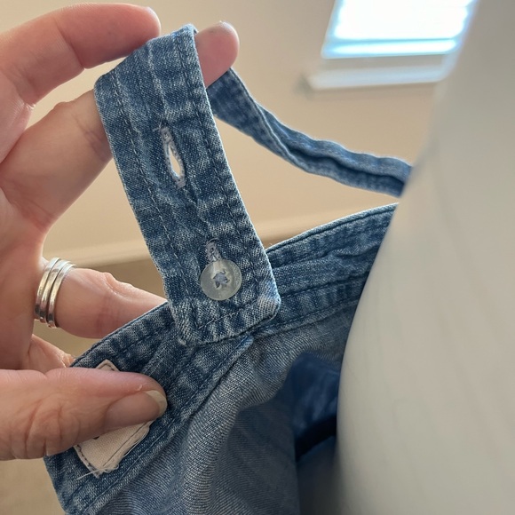 Gap Denim Blue Romper size 2 - Picture 6 of 6